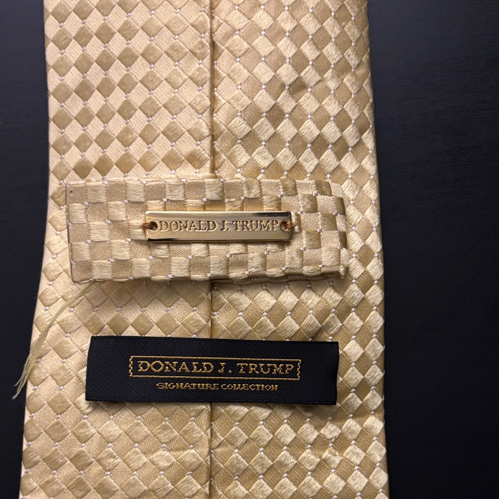 Donald J Trump Gold Tie